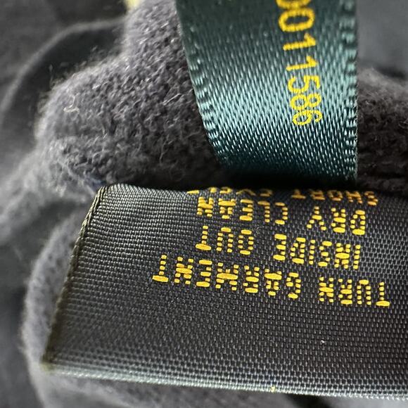 Polo Ralph Lauren Sweater Mens 2XL Big Navy Blue Merino Wool V Neck Pullover - Picture 6 of 8